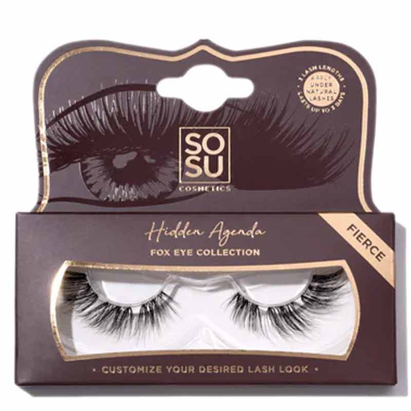 Hidden Agenda Fox Eye False Lashes Fierce by SOSU Cosmetics
