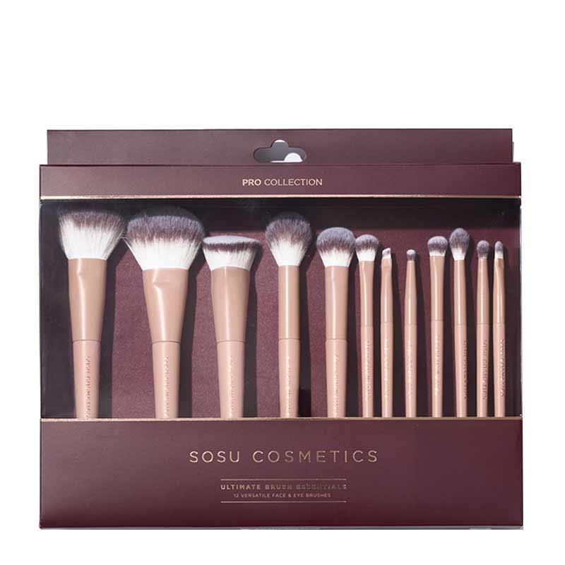 Ultimate Makeup Brush Essentials Gift Set by SOSU Cosmetics
