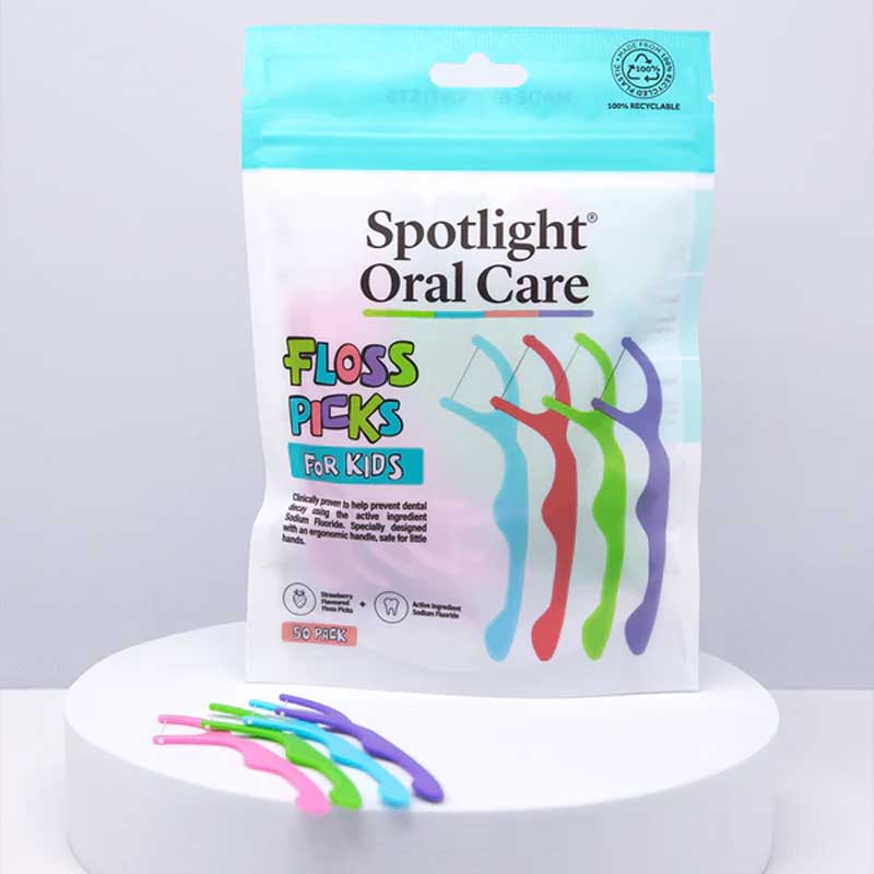 Floss Picks For Children by Spotlight Oral Care