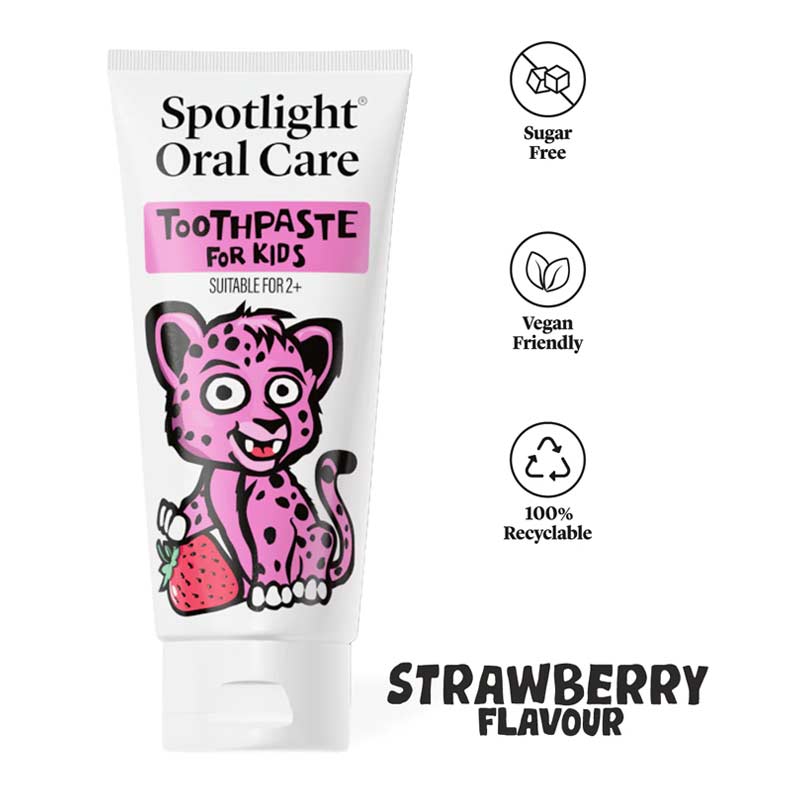 Kids Cheetah Strawberry Toothpaste by Spotlight Oral Care