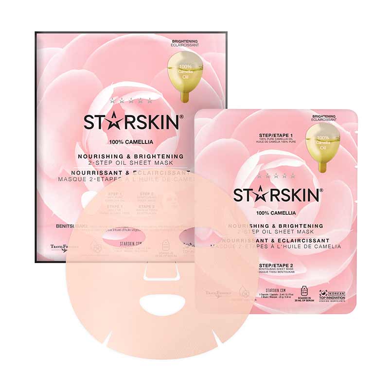 100% Camellia Nourishing & Brightening 2-Step Oil Sheet Mask by STARSKIN