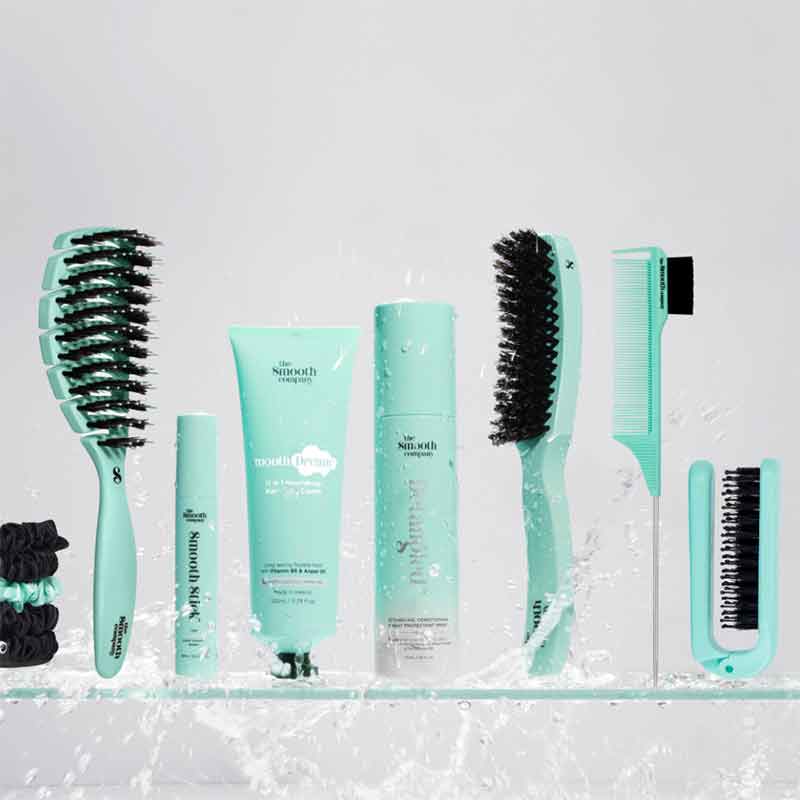 Foldable Smoothing Travel Hairbrush by The Smooth Company