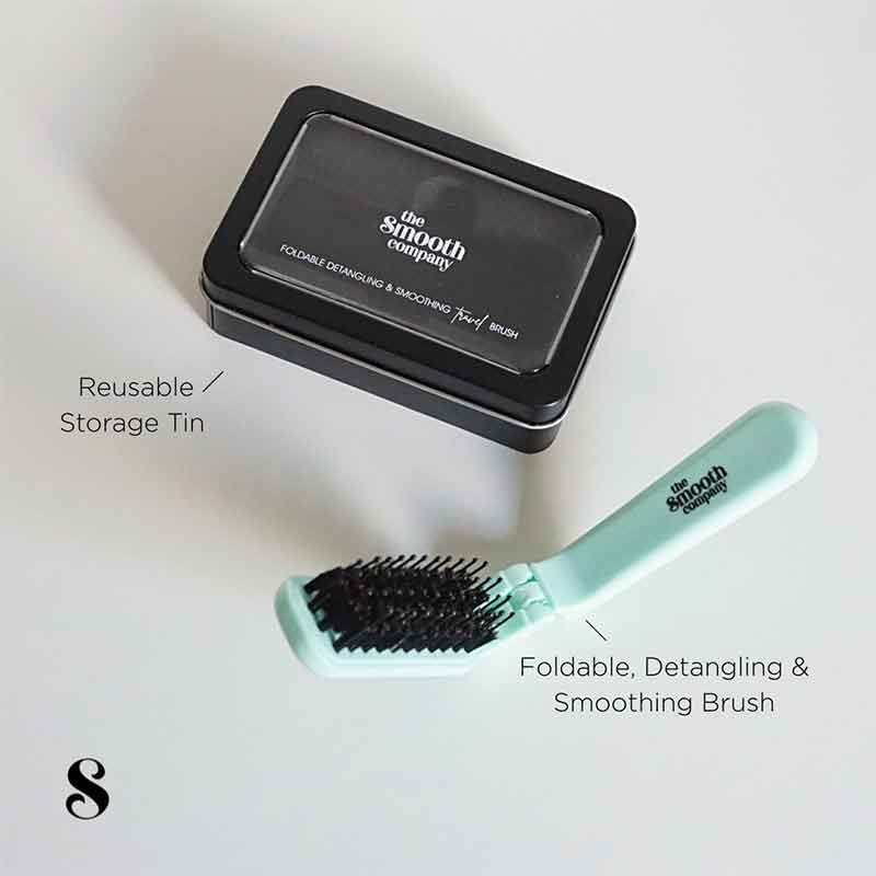 Foldable Smoothing Travel Hairbrush by The Smooth Company