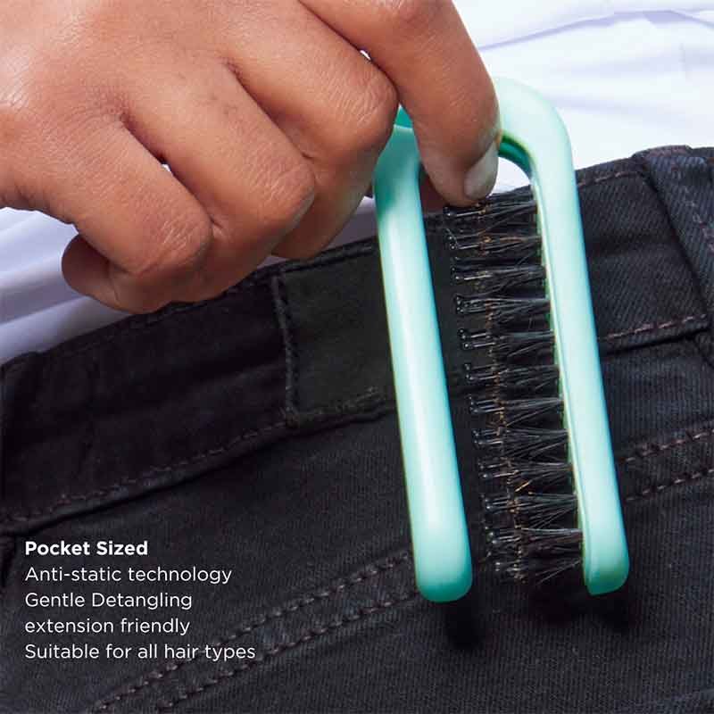 Foldable Smoothing Travel Hairbrush by The Smooth Company