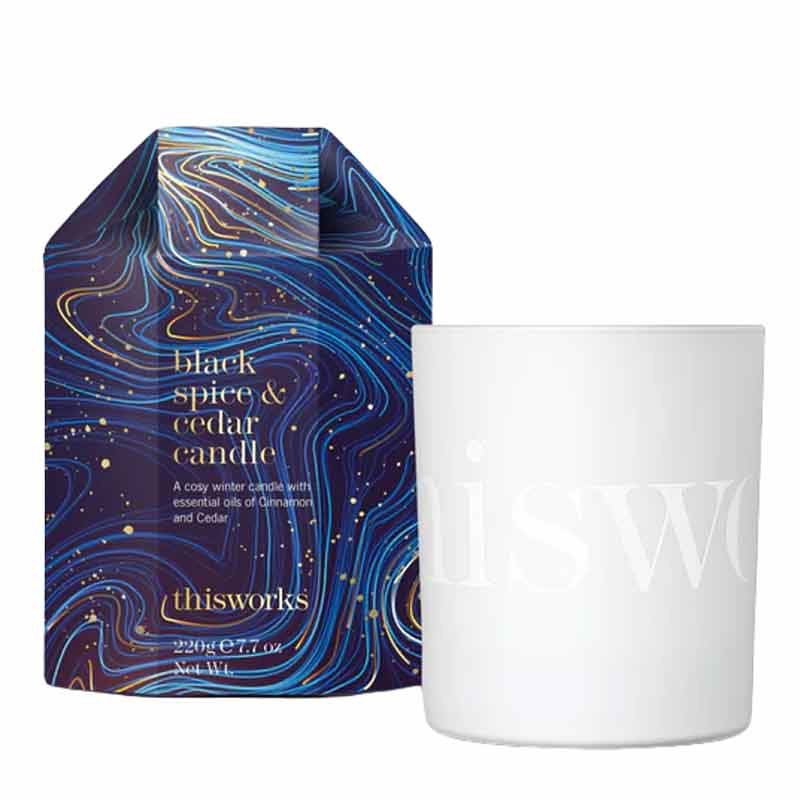 Black Spice & Cedar Candle by This Works