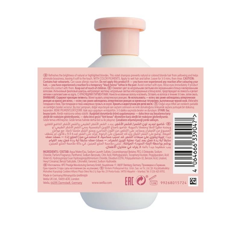 Invigo Blonde Recharge Shampoo by Wella Professionals